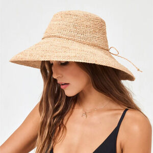 L*Space Tan Wide-Brim Hat
